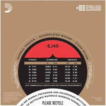 DADDARIO EJ45 Klasik Gitar Tel Seti (Pro-Arte) - Görsel 2