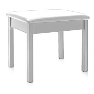 Ahşap Piyano Taburesi (Beyaz)