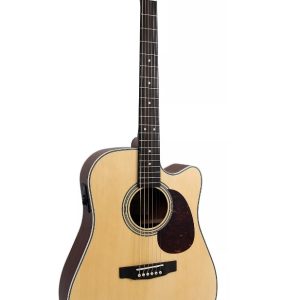 CORT Elektro Akustik Gitar, Naturel Satin, 304T